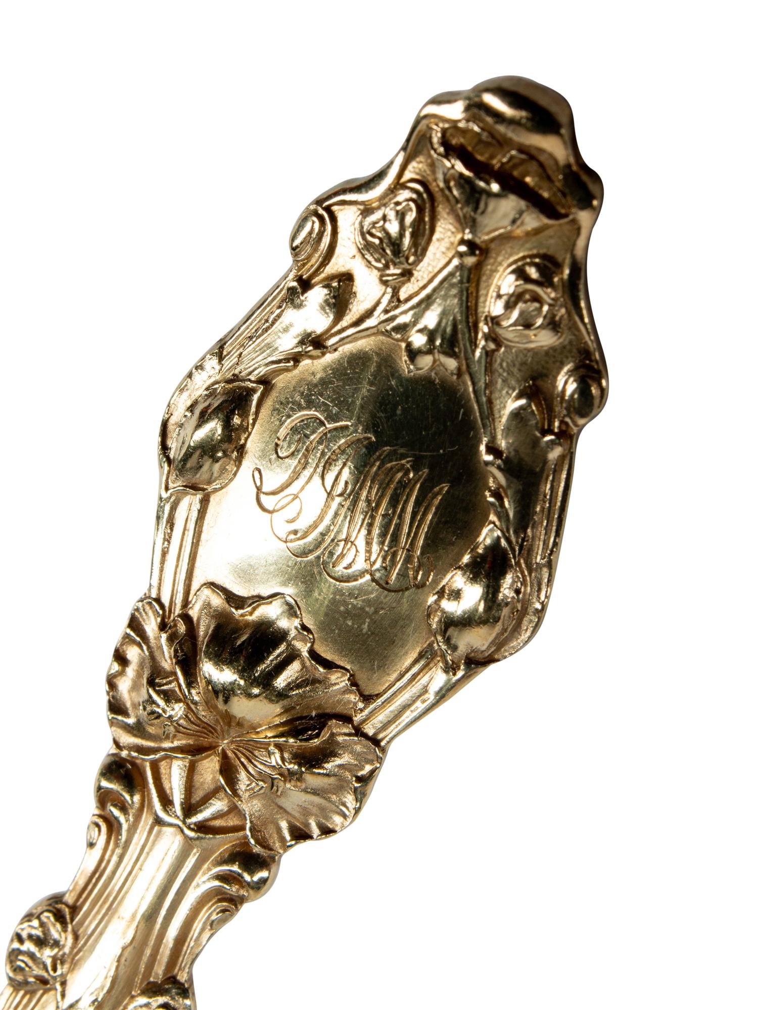 An American Silver-Gilt Flatware Service
