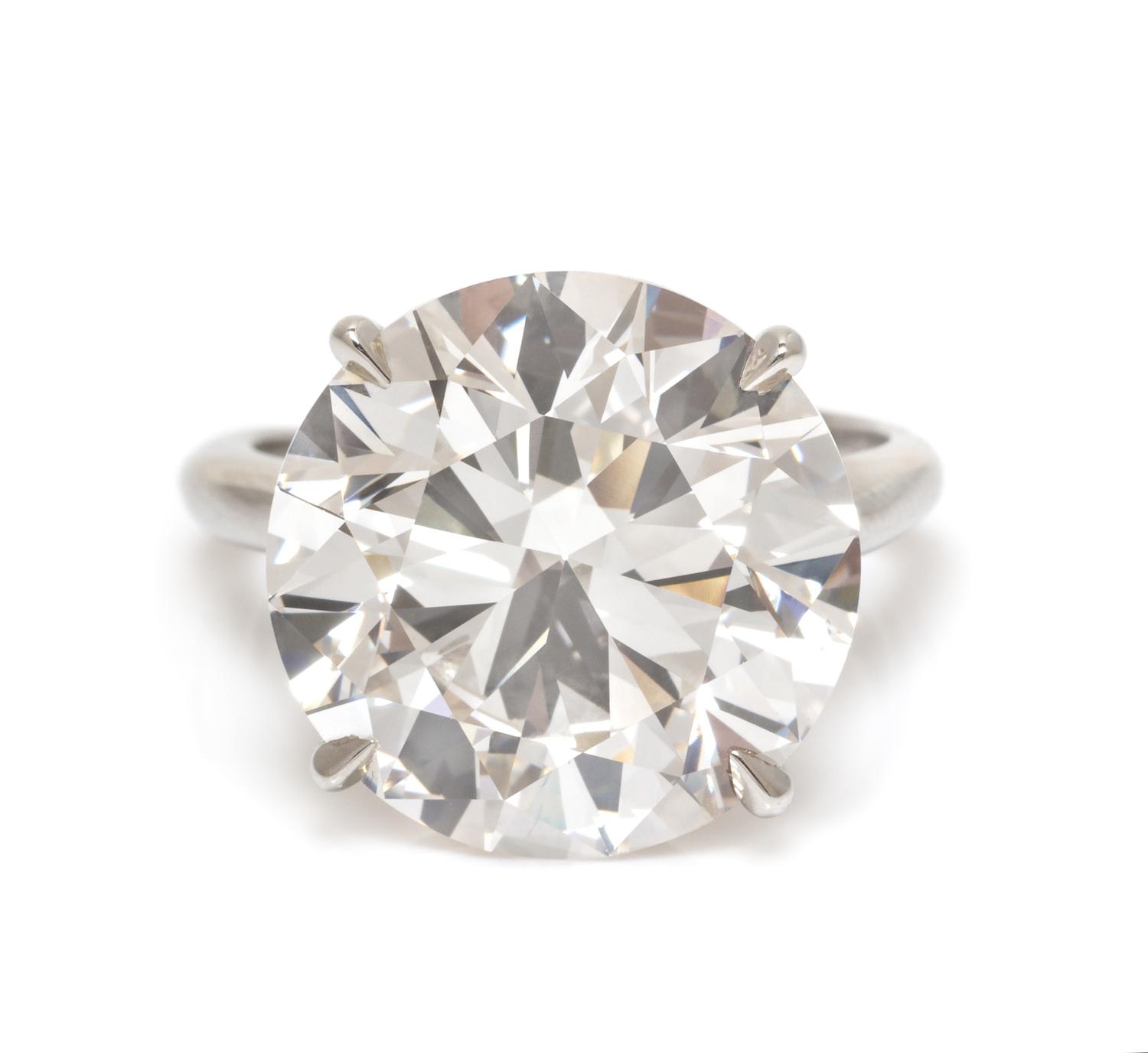 A Platinum and Diamond Solitaire Ring, 5.05 dwts.