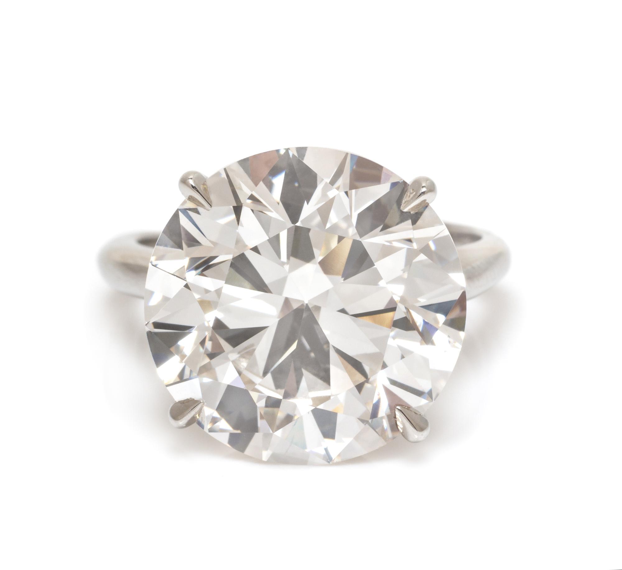 A Platinum and Diamond Solitaire Ring, 5.05 dwts.