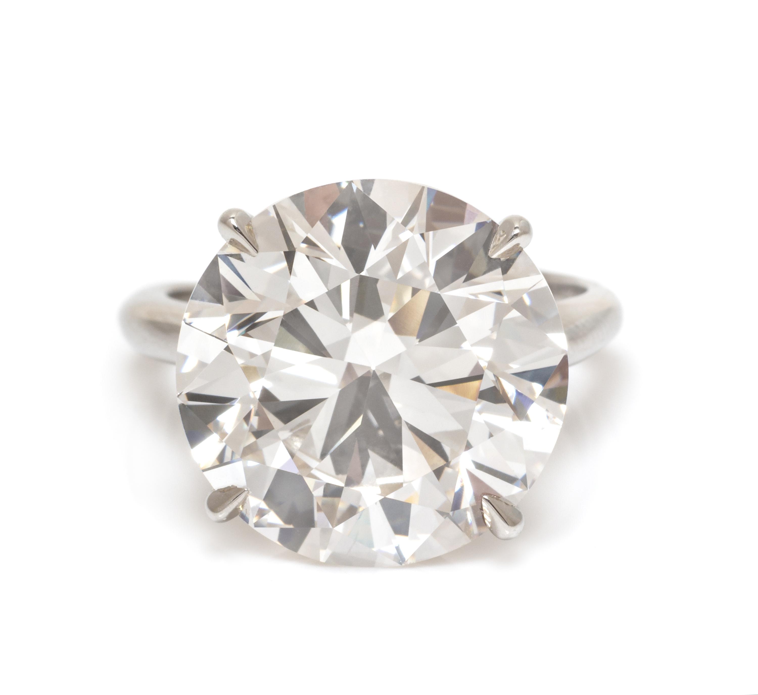 A Platinum and Diamond Solitaire Ring, 5.05 dwts.