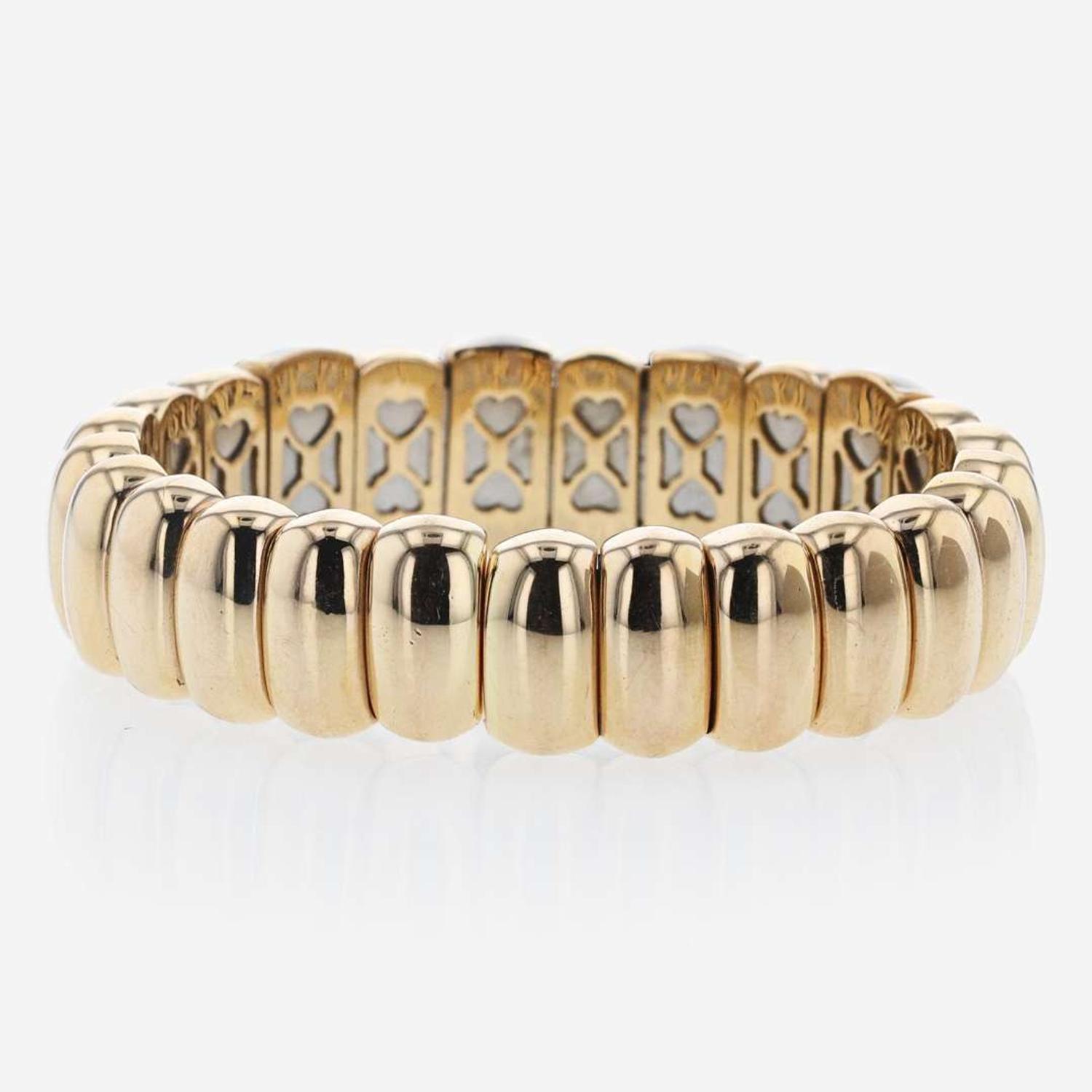18K Rose Gold Damaso Martinez Diamond Bangle Bracelet Spain