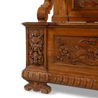 A French Carved Walnut Hall Bench