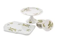 A Gardner Porcelain Fruit and Cheese Service