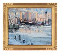 Fred Wagner (American, 1861-1940) — The Waterfront, New York