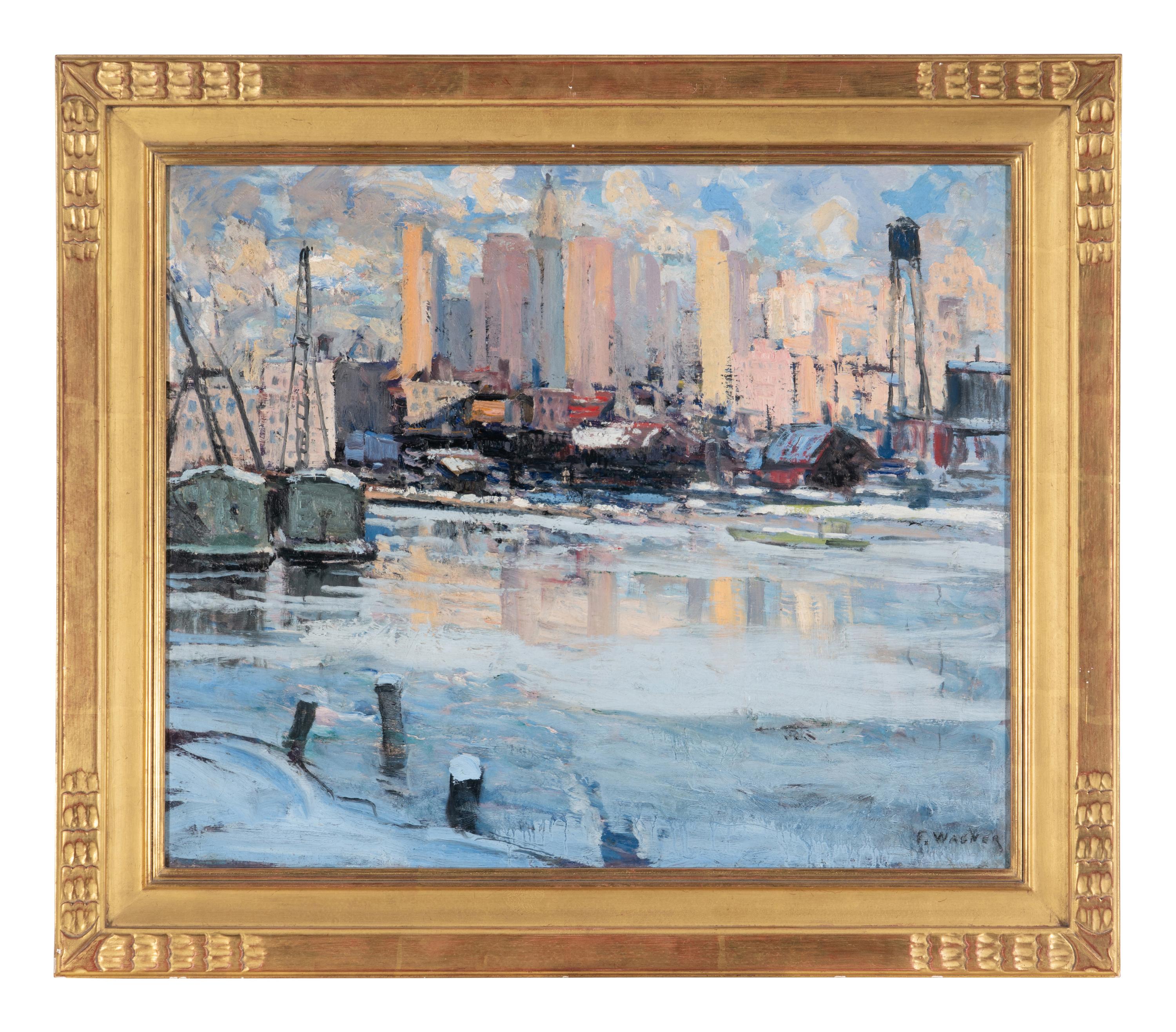 Fred Wagner (American, 1861-1940) — The Waterfront, New York