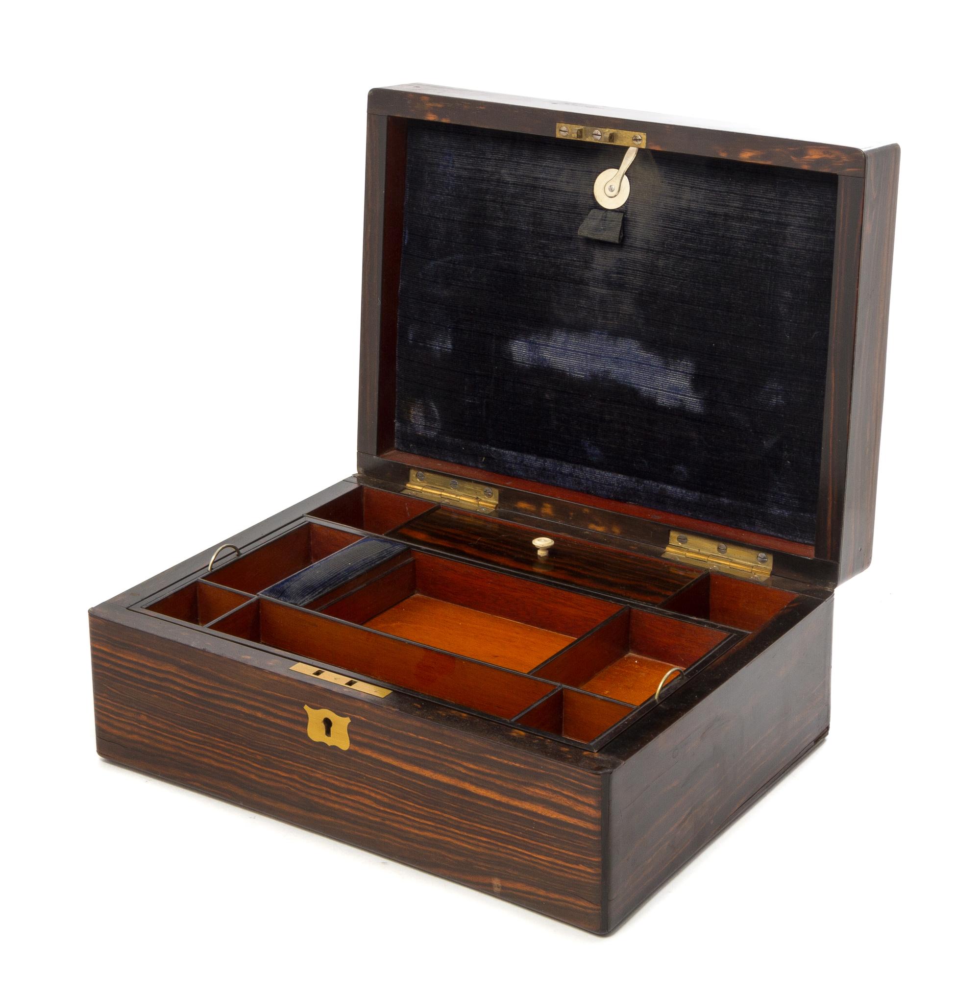 A Rosewood Travel Case Length 12 inches.
