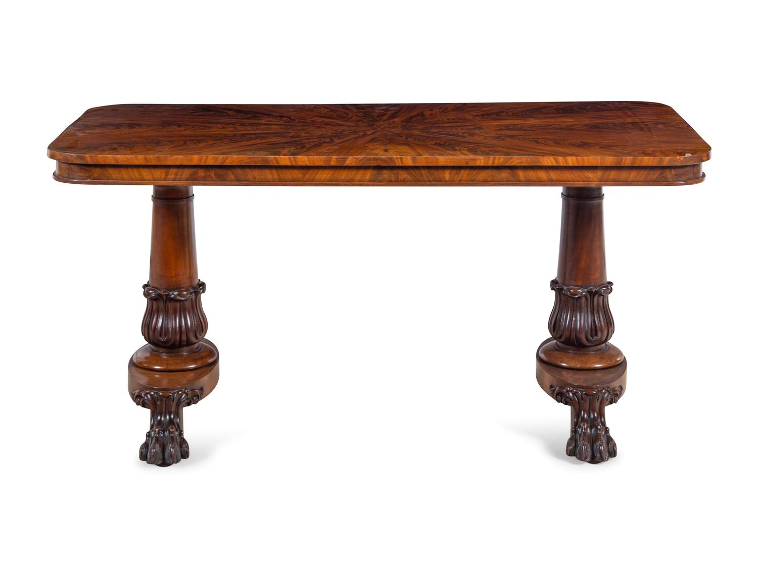A Regency Style Mahogany Library Table
