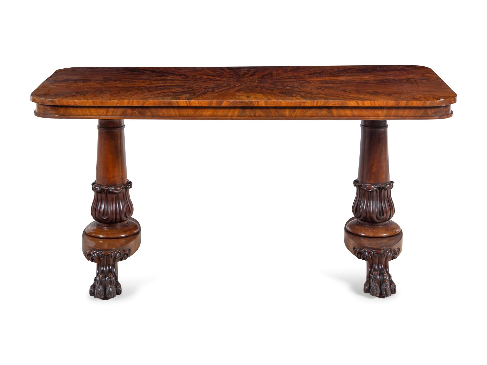 A Regency Style Mahogany Library Table