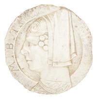 A Collection of Six Italian Marble Bas Relief Profile Portrait Plaques