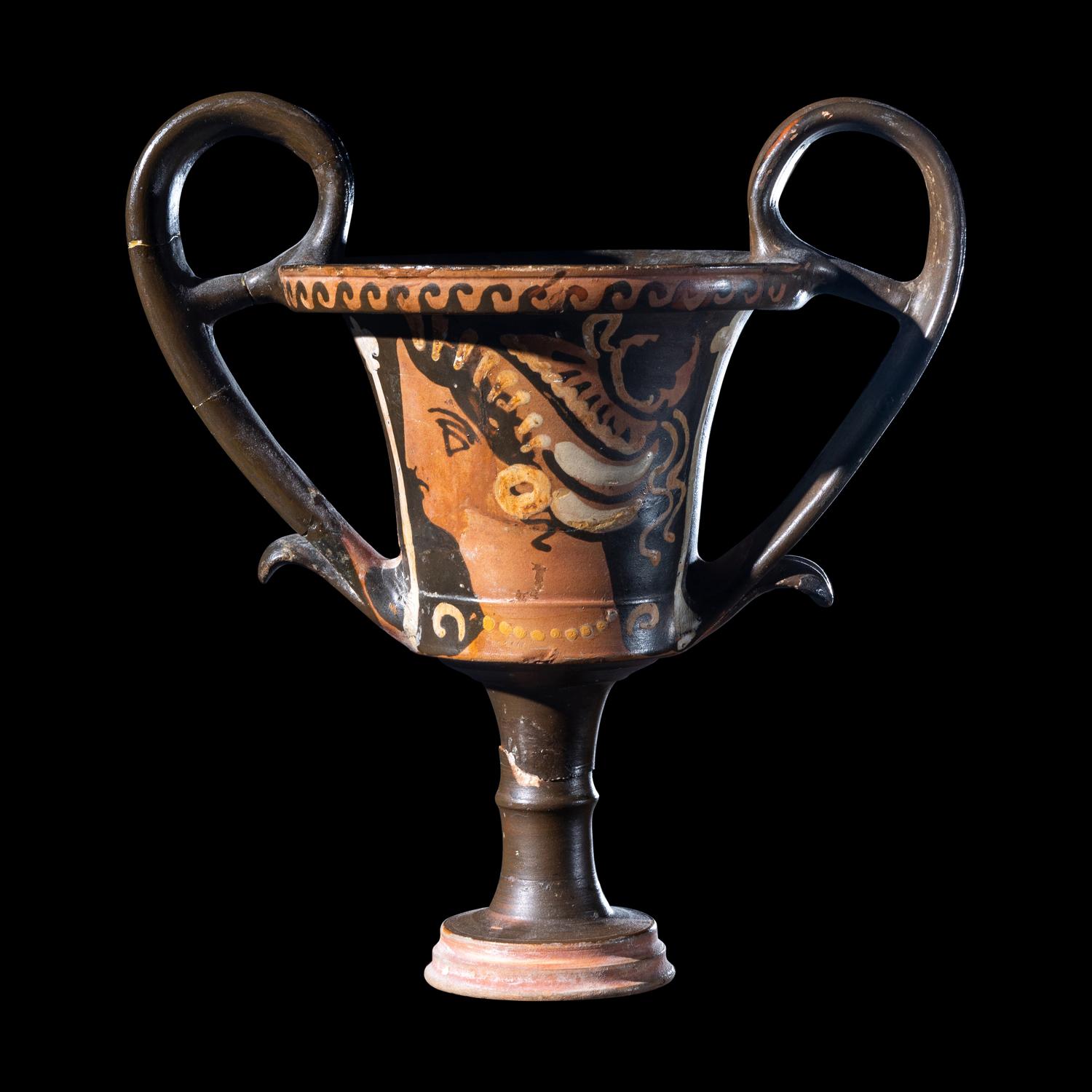 A Campanian Red-Figured Kantharos