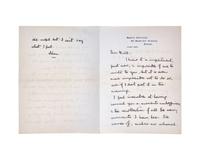 [COWARD, Noel (1899-1973)]. A group of 3 items from the collection of Coward's biographer, Cole Lesley, comprising: