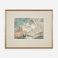 Alexis Gritchenko (Ukrainian, 1883-1977) Le Taygète, Grèce
