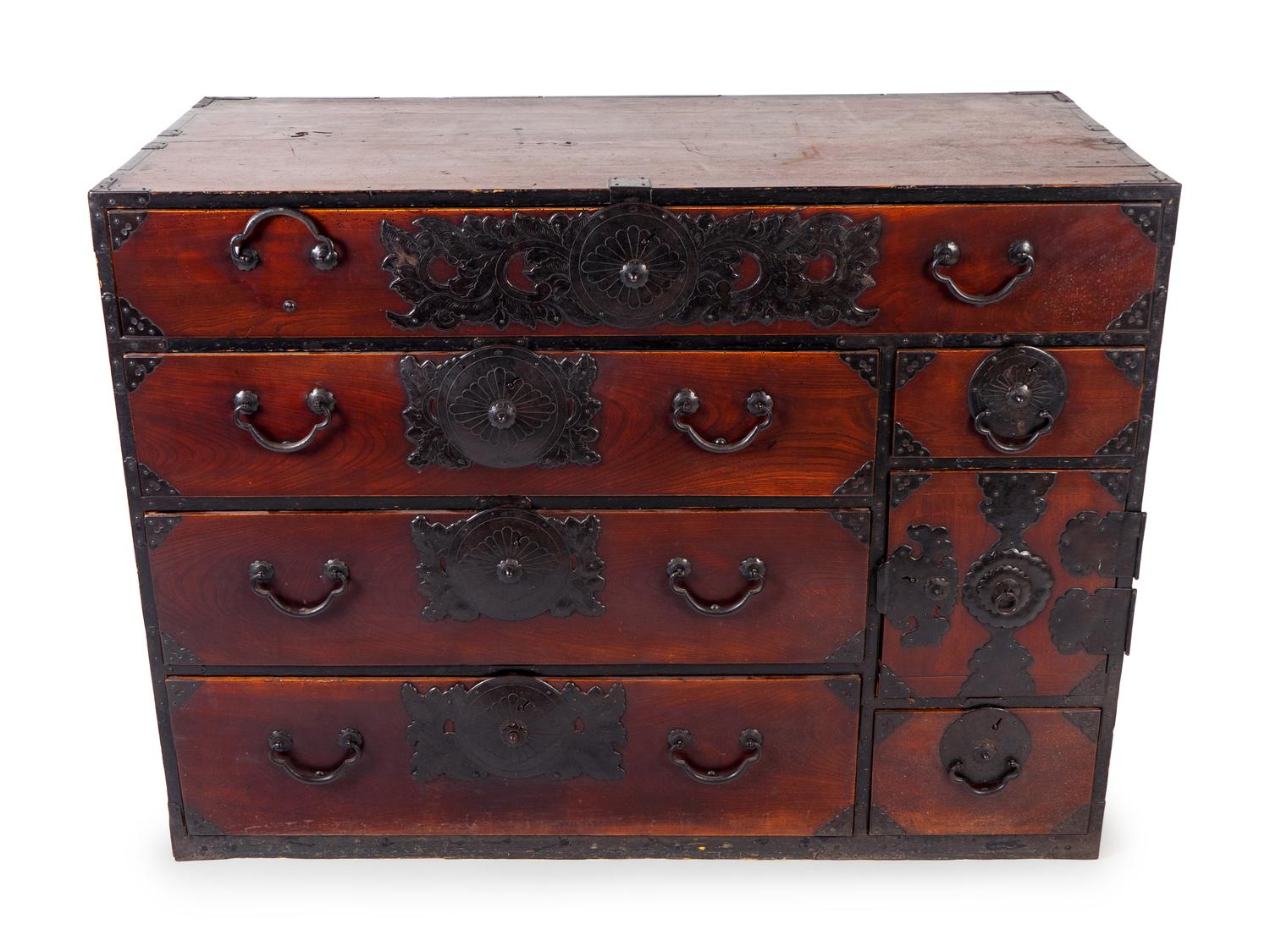 A Japanese Iron Mounted Tansu Chest — LATE 19TH CENTURY