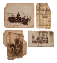 [INDIAN WARS]. A group of 7 photographs of George Lawson Scott and fellow officers stationed in the American West.