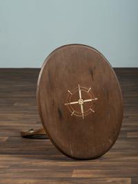 A Pine and Maple Nautical Candlestand