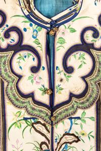 A Black Ground Embroidered Silk Lady's Jacket