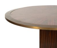 An Art Deco Style Brass Mounted Calamander Low Table