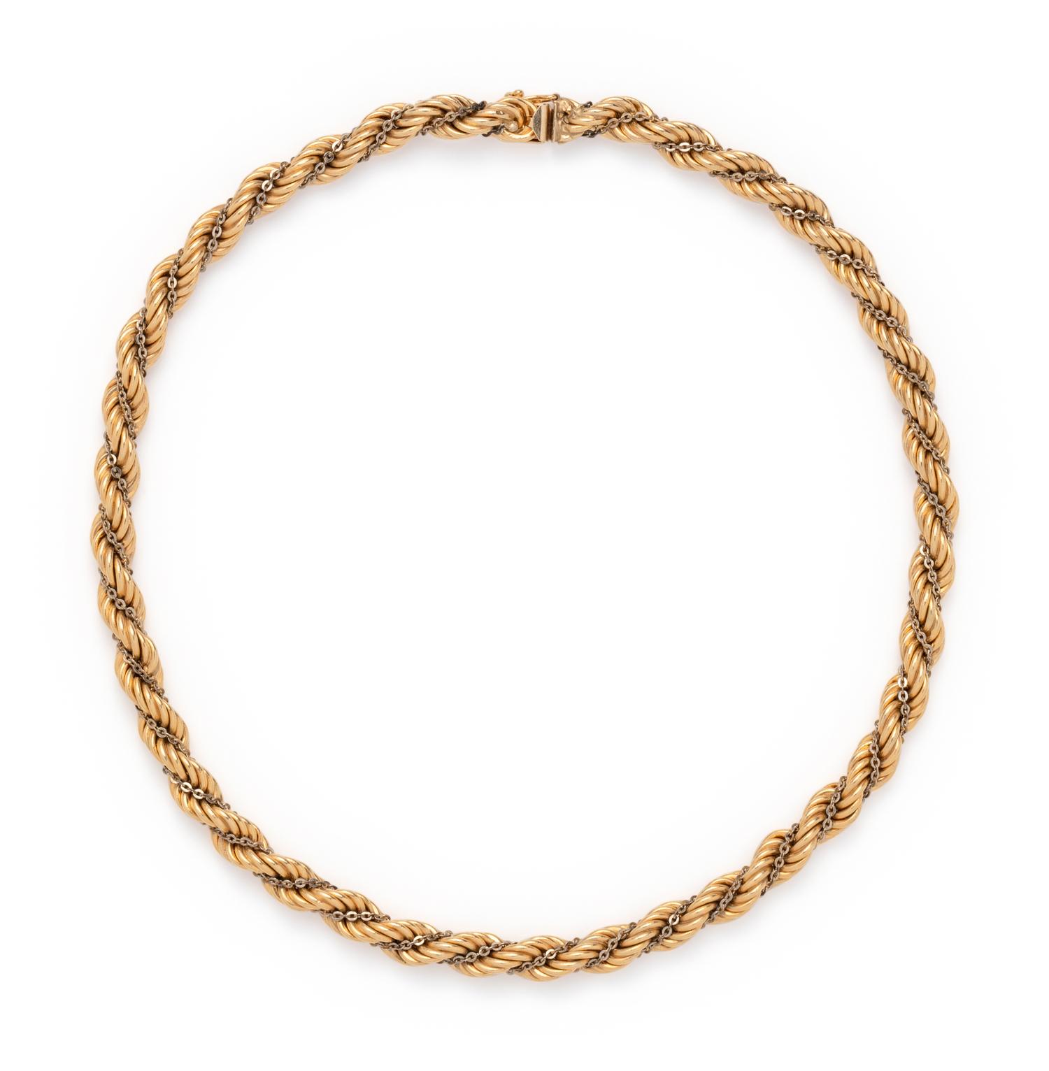 BICOLOR GOLD NECKLACE