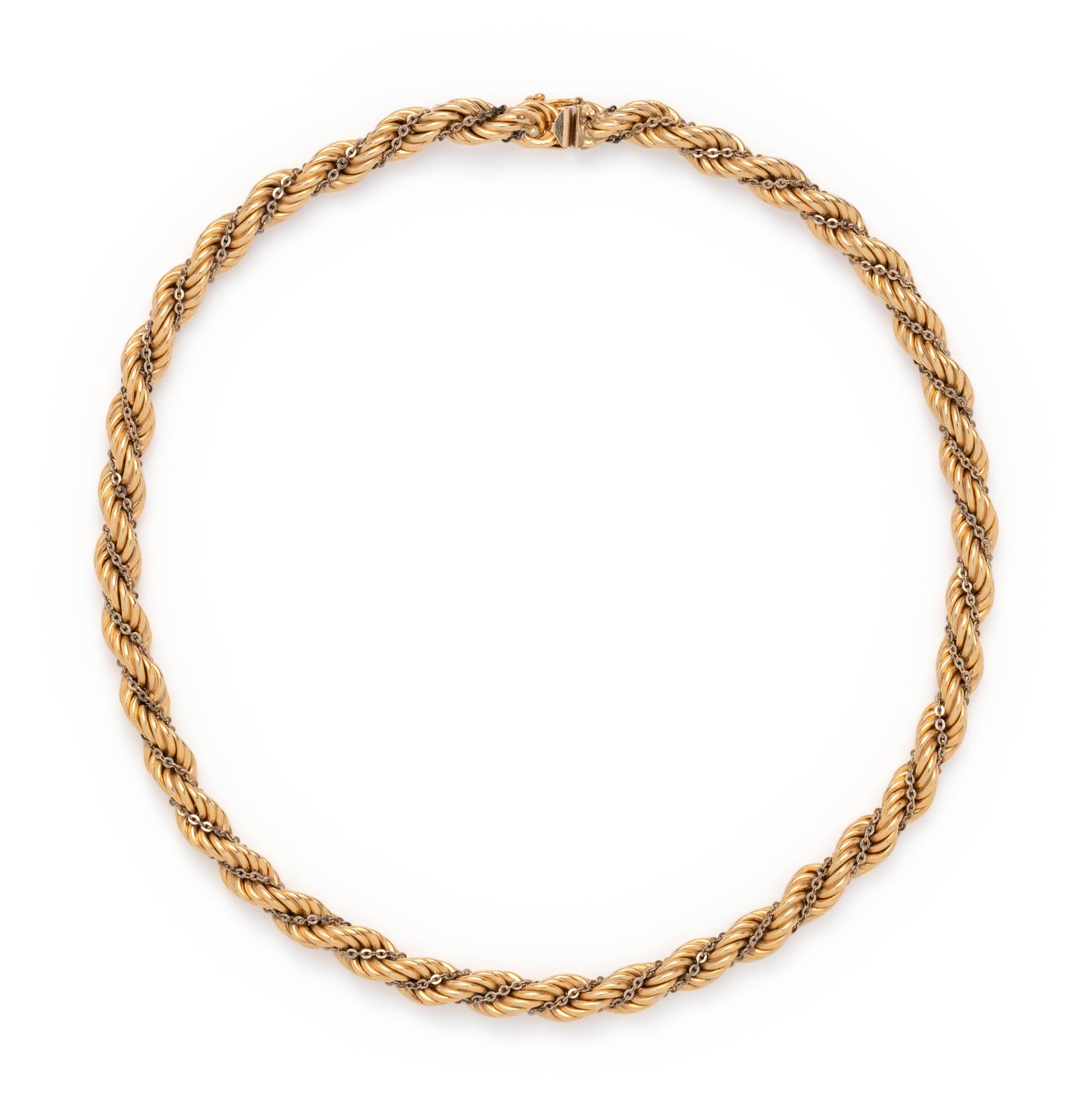 BICOLOR GOLD NECKLACE