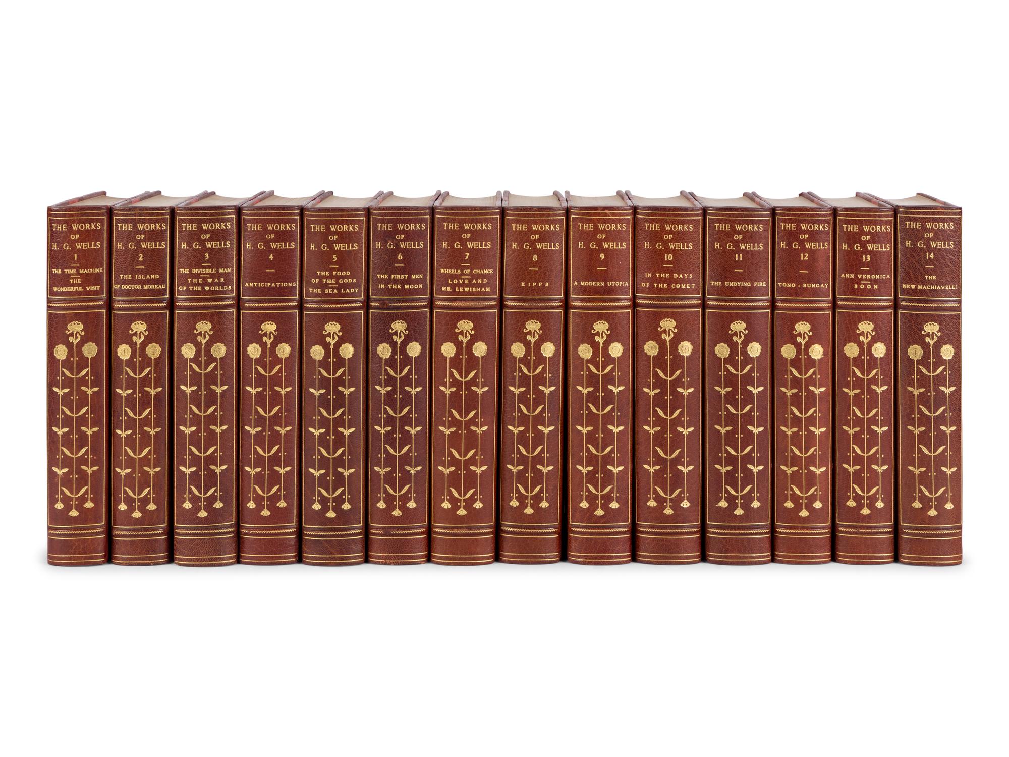 WELLS, H.G. (1866-1946). The Works . New York: Charles Scribner’s Sons, 1924-1927.
