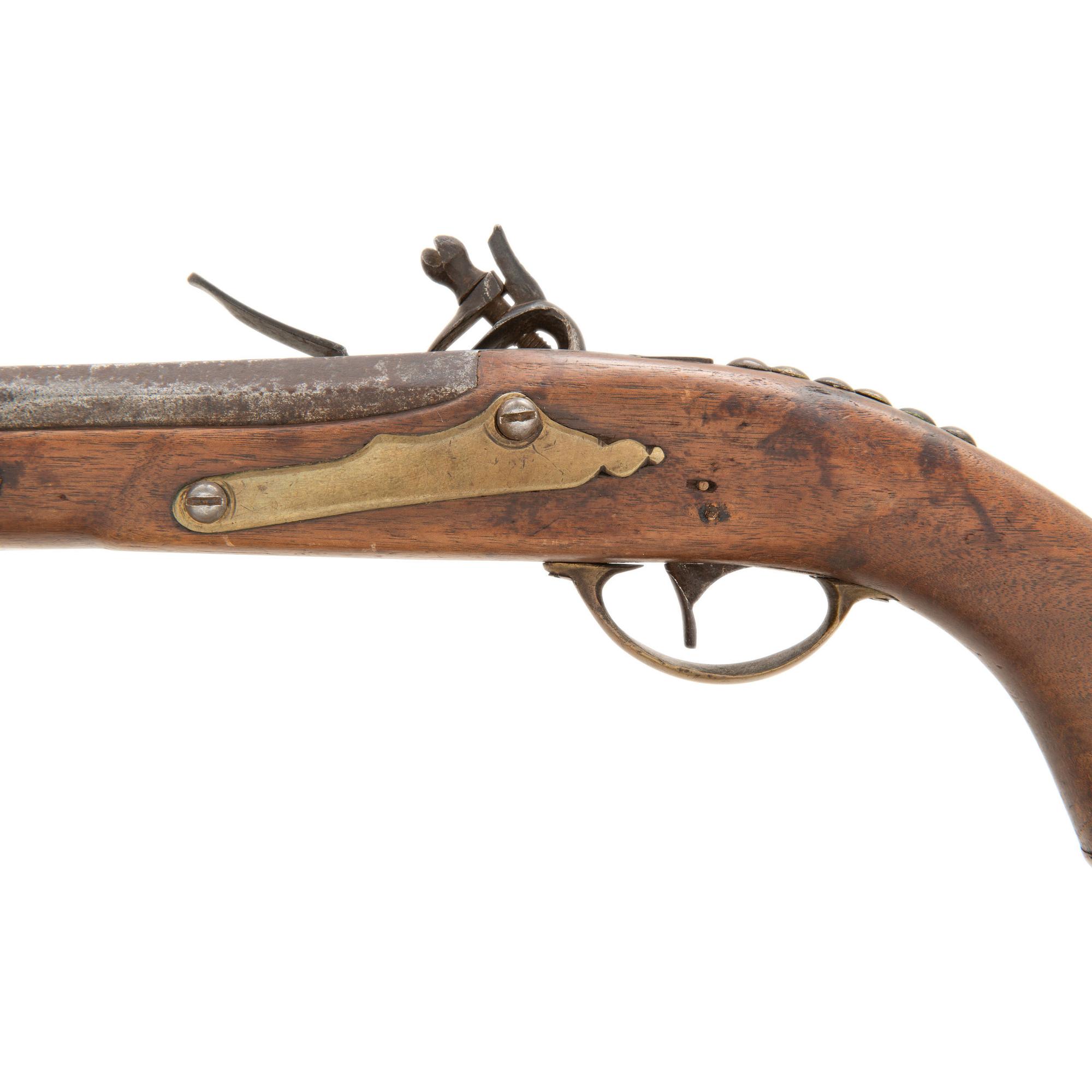 Composite Tack Decorated Flintlock Trade Pistol Marked "H.J. Meunier"