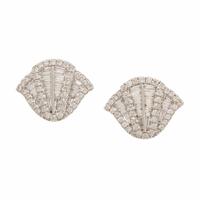 Annoushka, 'Flamenco', White Gold and Diamond Stud Earrings