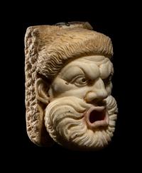 A Roman Style Marble Theater Mask
