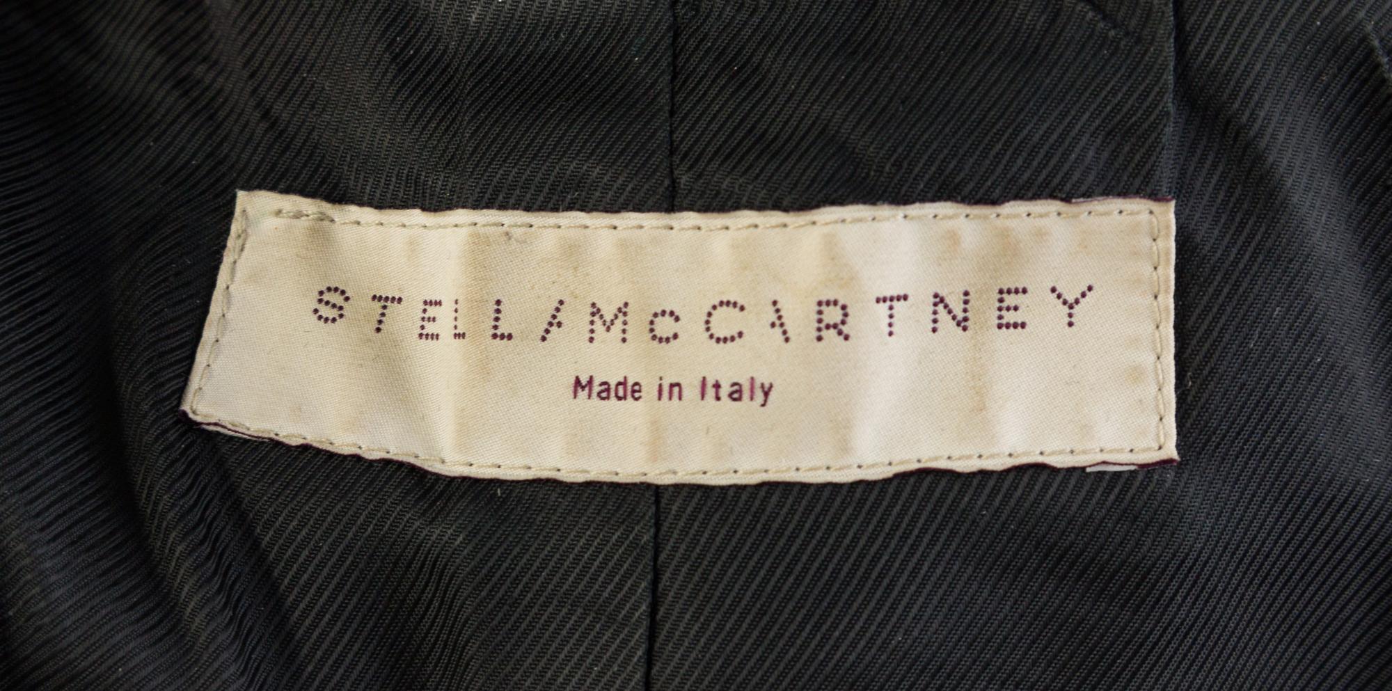 A Stella McCartney Black Wool Crop Jacket, Size 40.