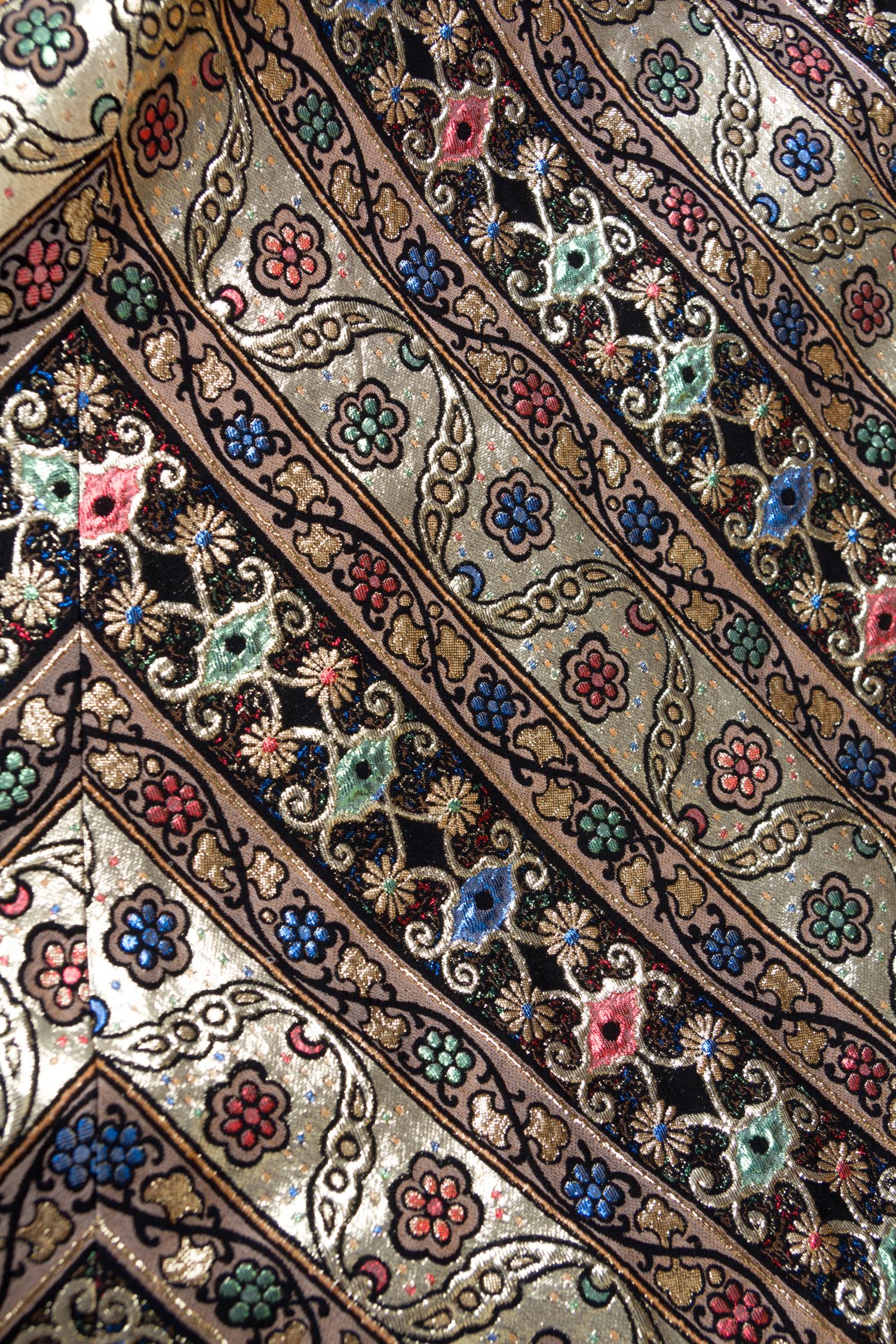 A Leonard Gold Brocade Gown, No size.