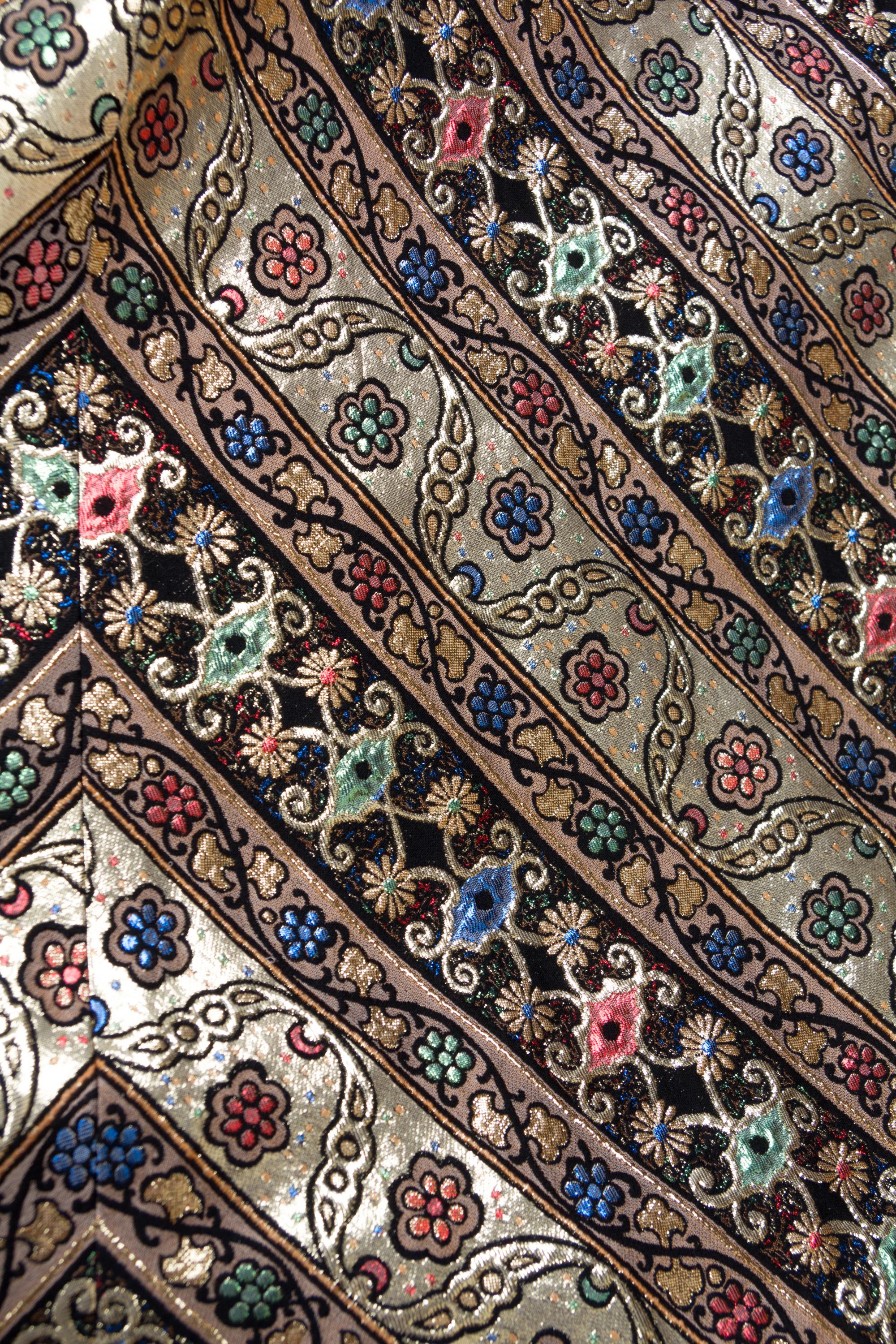 A Leonard Gold Brocade Gown, No size.