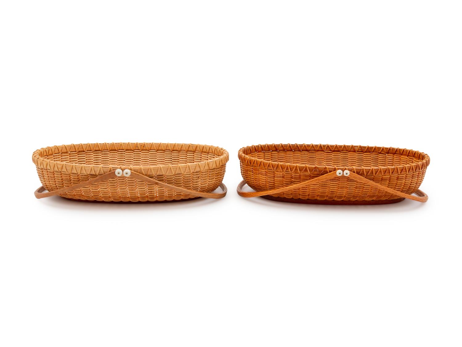 A Pair of Nantucket Baskets by Paul Willer