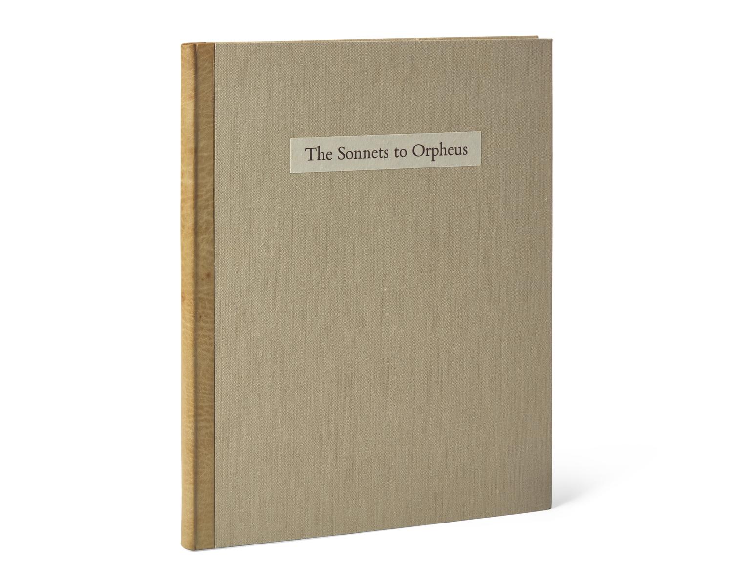 [LIMITED EDITIONS CLUB]. RILKE, Rainer Maria (1875-1926). The Sonnets to Orpheus. New York: The Limited Editions Club, [1997].