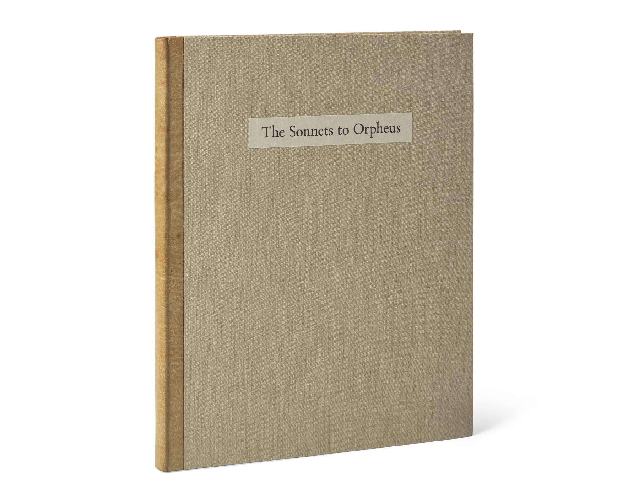 [LIMITED EDITIONS CLUB]. RILKE, Rainer Maria (1875-1926). The Sonnets to Orpheus. New York: The Limited Editions Club, [1997].