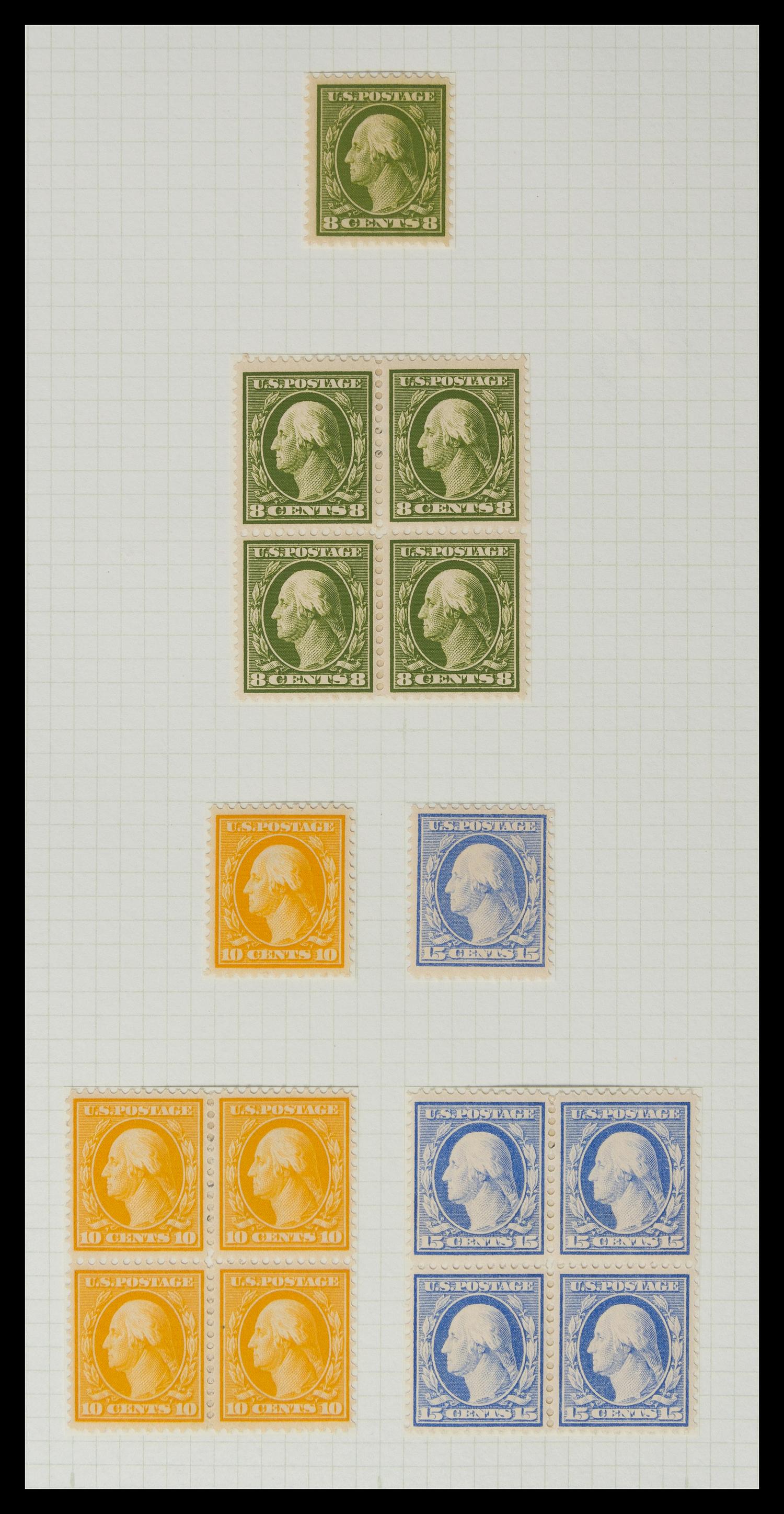 A Collection of United States Regular Issue Stamps — 1902-1912