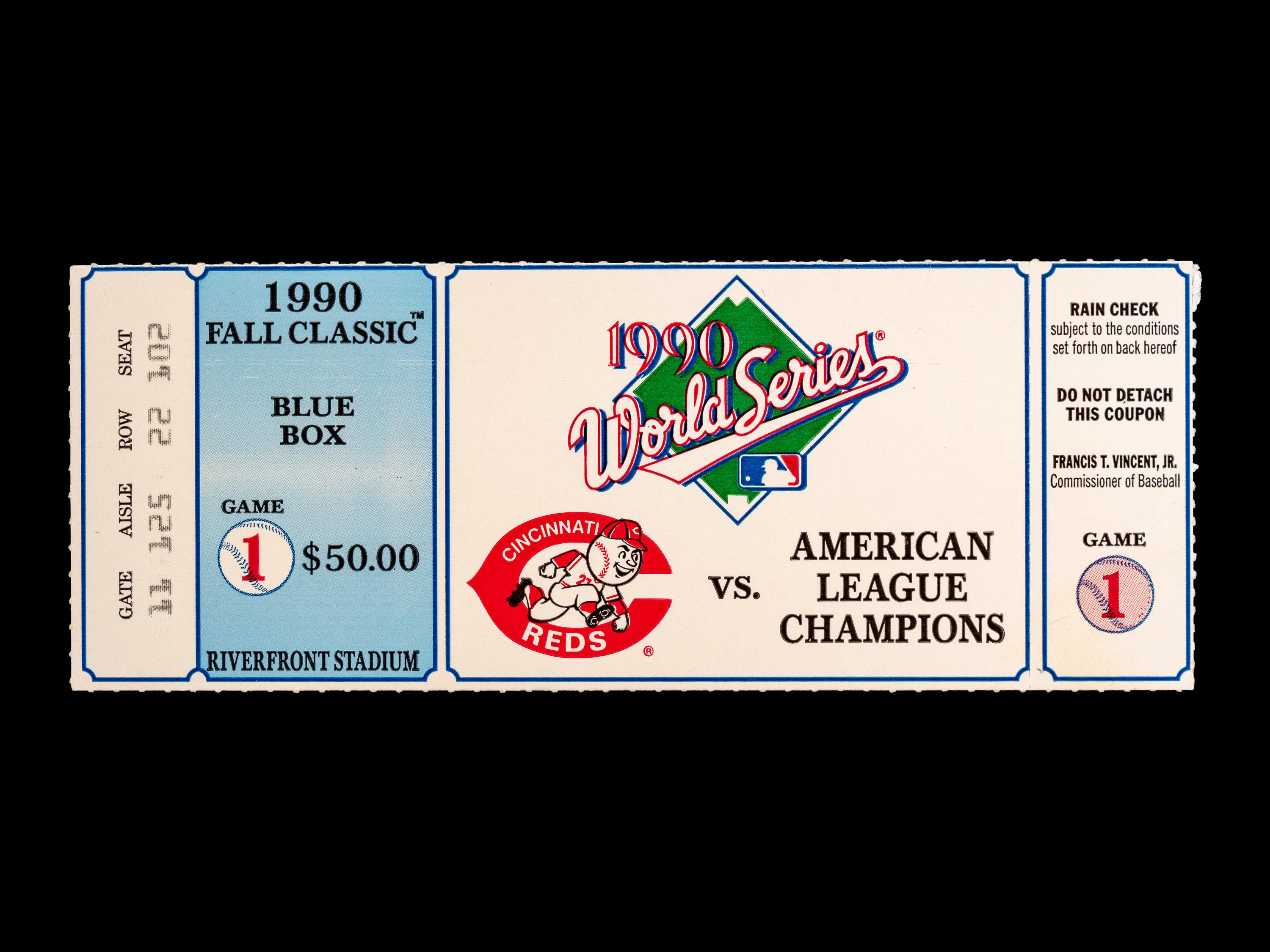 A Group of 1970s Cincinnati Reds Pete Rose Riverfront Stadium Ephemera (Including National League Playoffs, World Series),