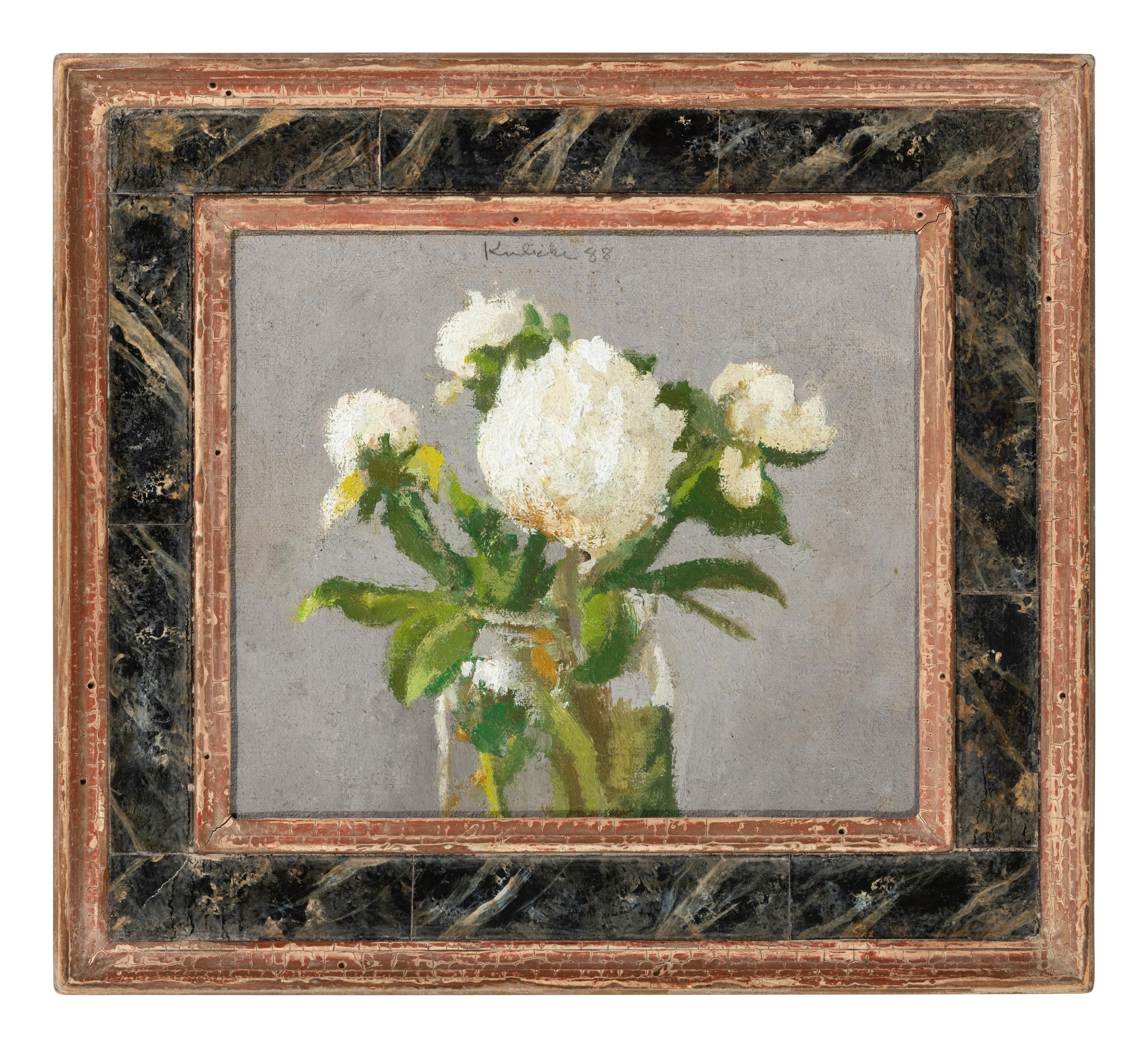 White Peonies in a Glass Jar , 1988