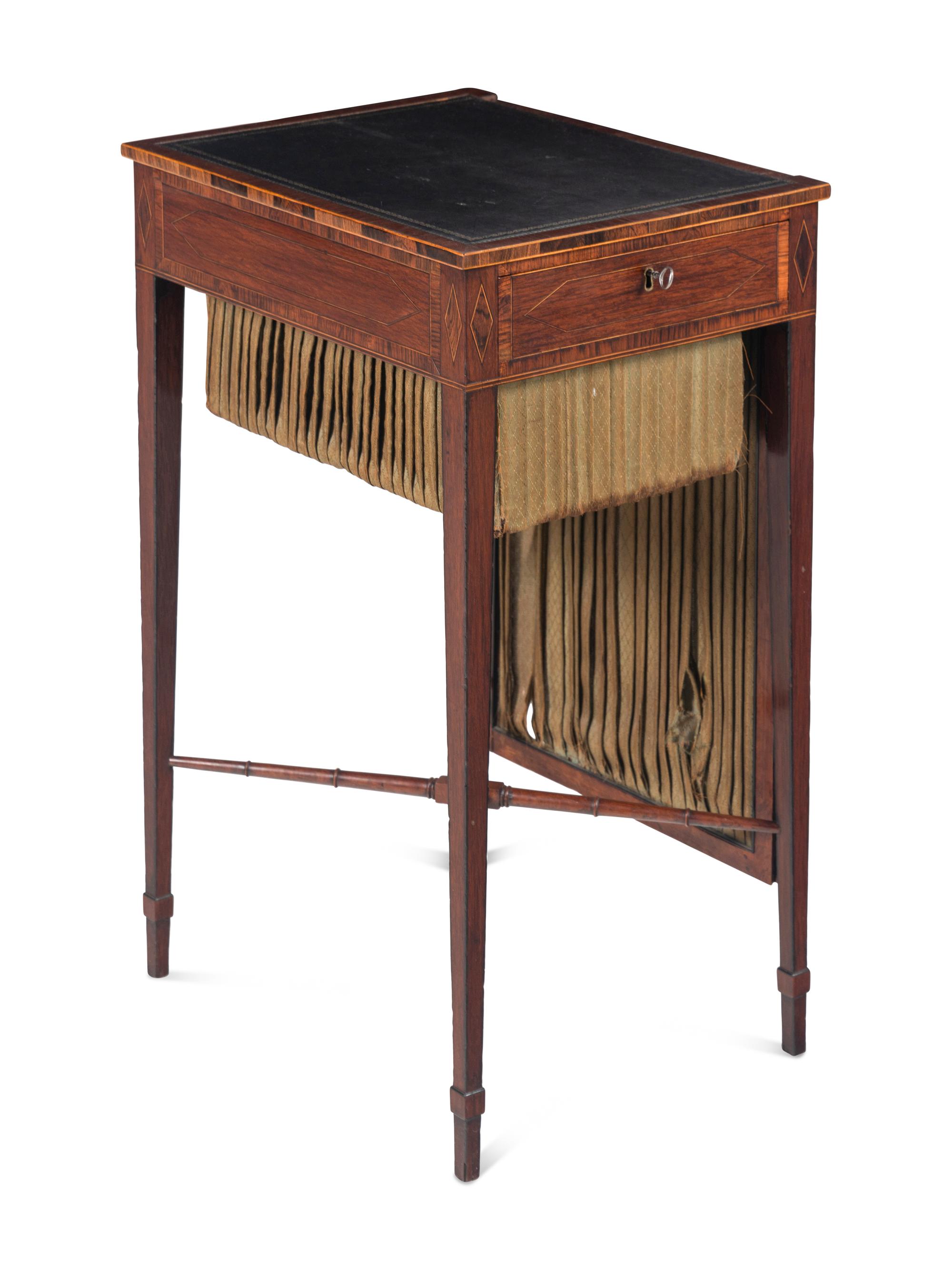 A George III Mahogany Sewing Table