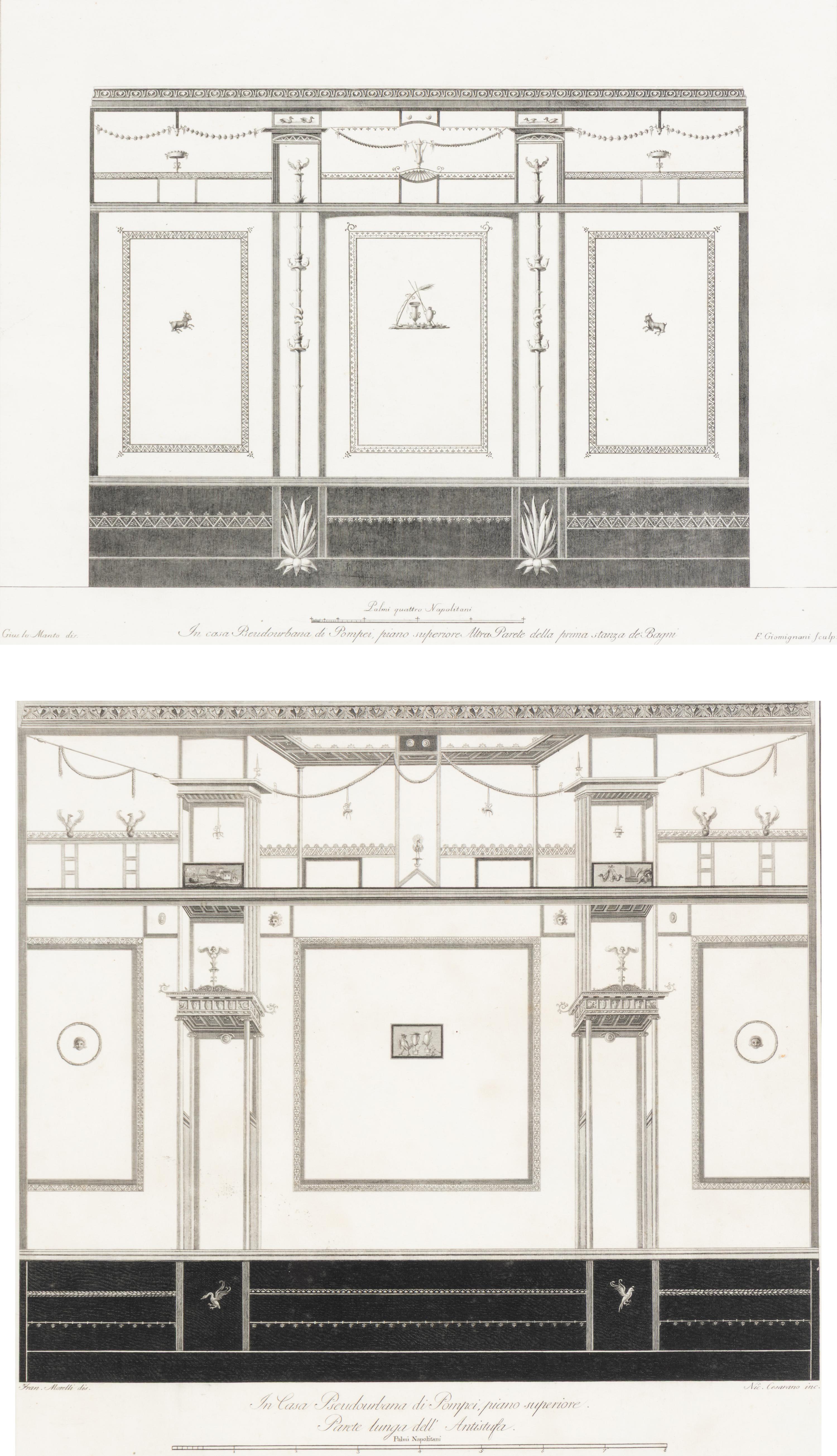 A Pair of Framed Prints of Interior Elevations