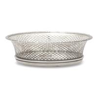 An American Pierced Silver Bread Basket