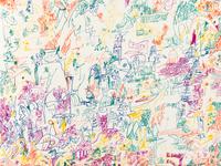 John Himmelfarb, (American, b. 1946), What they Were, Regression, Whirled Map, and Actually Doing