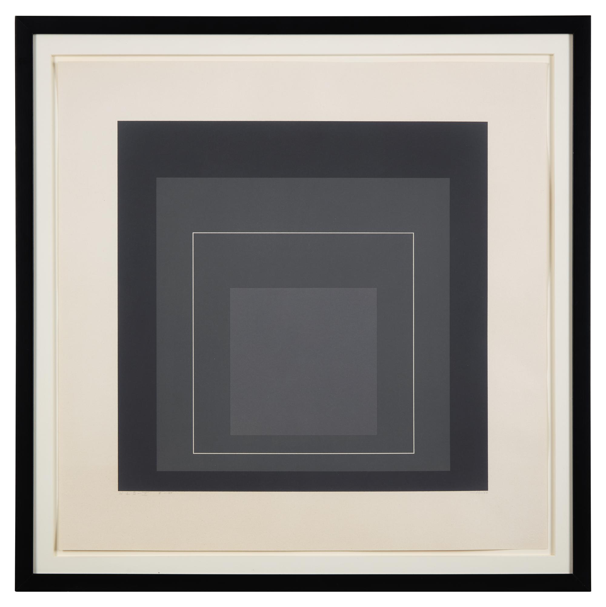WLS V (from White Line Squares (Series I)), 1966