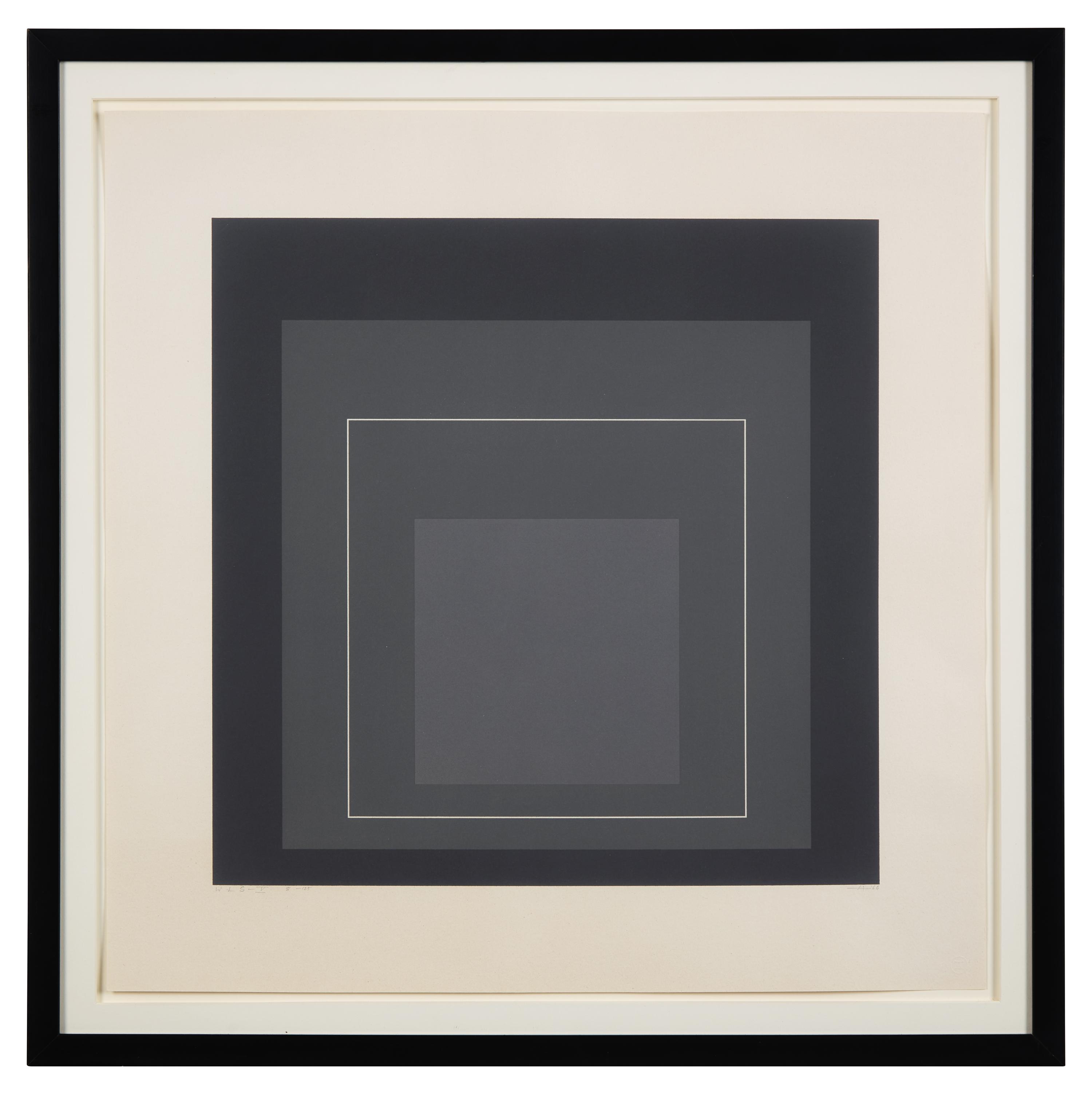 WLS V (from White Line Squares (Series I)), 1966