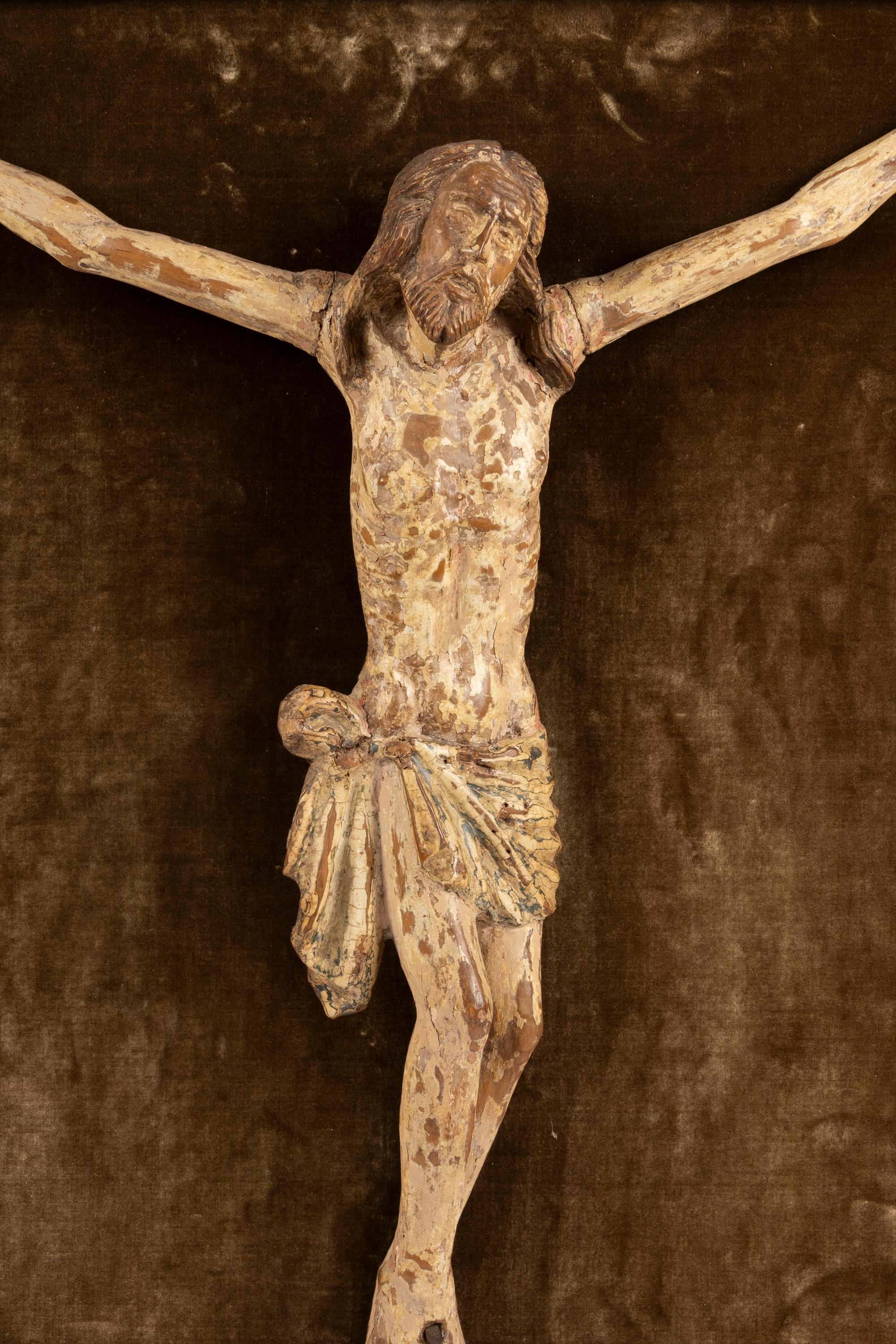 An Italian Carved and Painted Corpus Christi