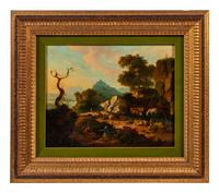 Landscape with Cows and Figures