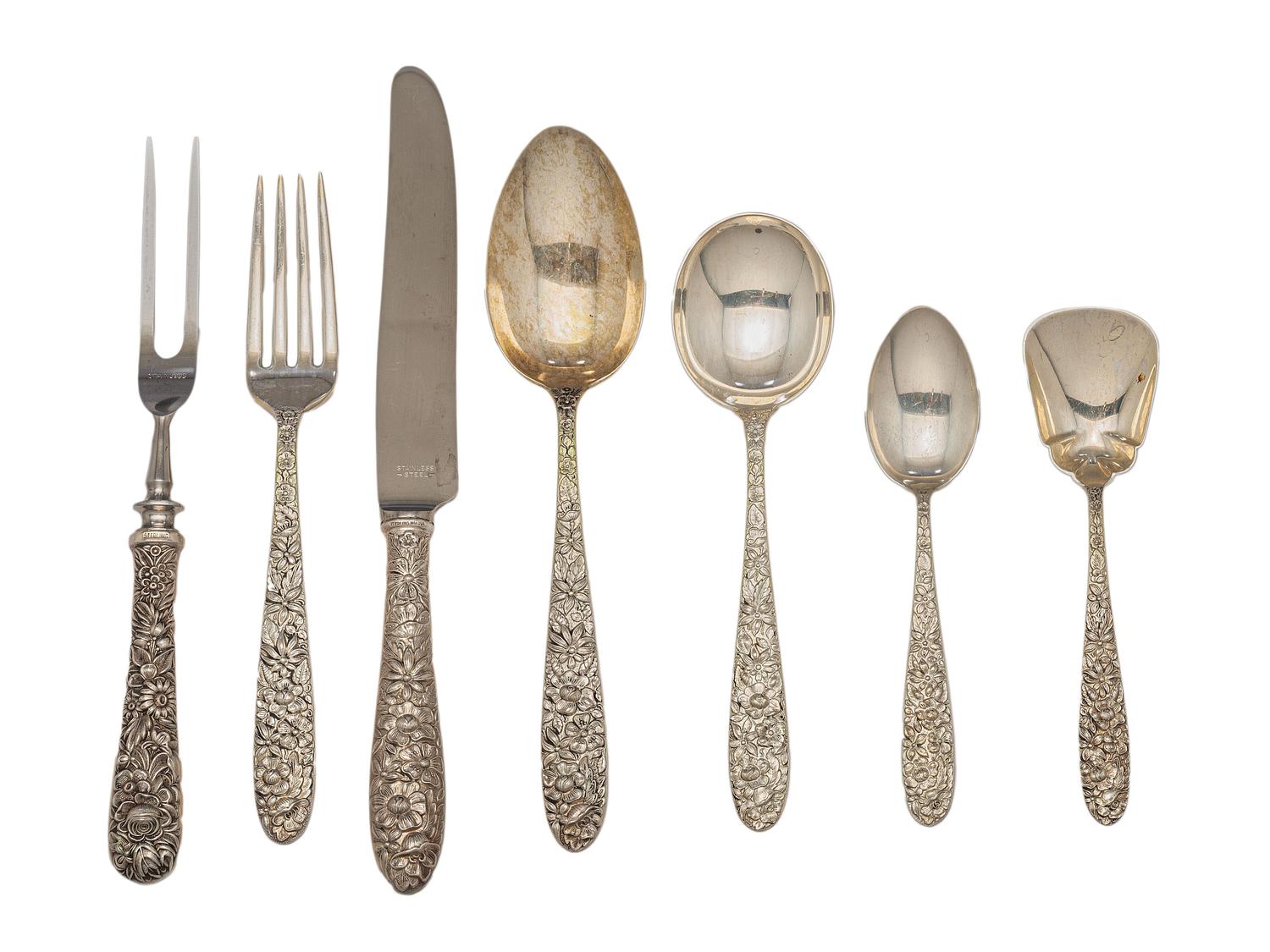 An American Silver Flatware Service