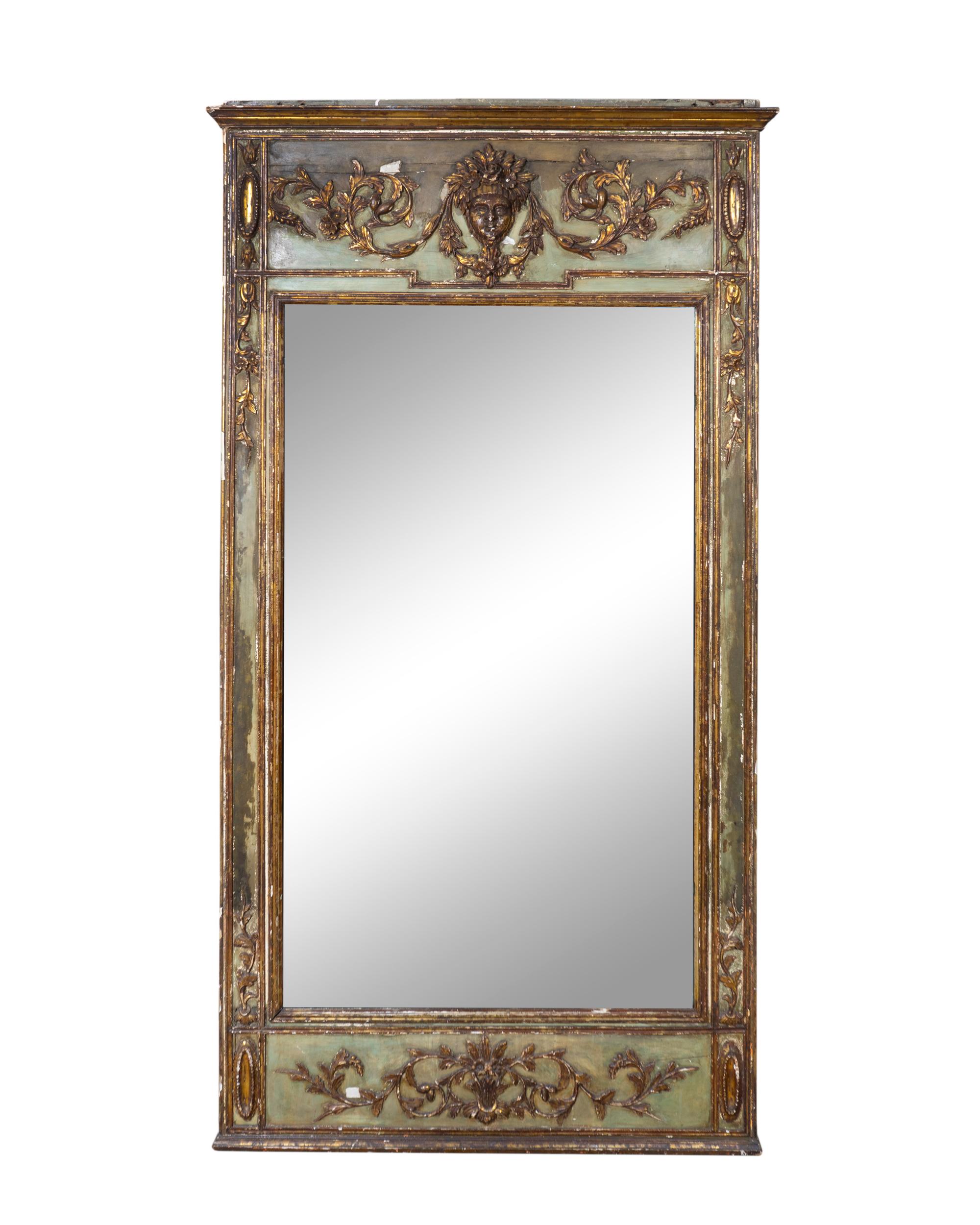 An Italian Neoclassical Painted Mirror — LATE 18TH CENTURY