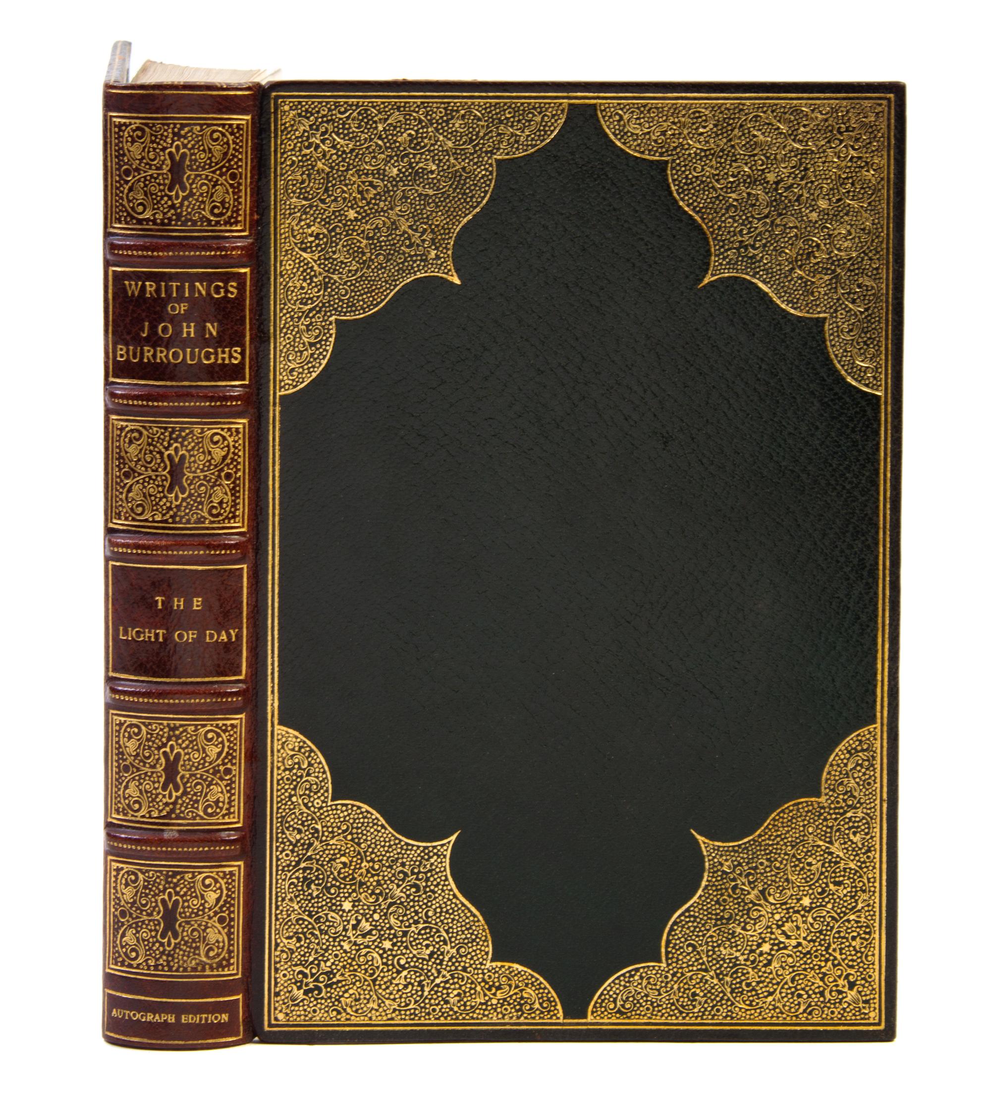 (BINDINGS) BURROUGHS, JOHN. The Writings of John Burroughs. Boston, NY; Cambridge, 1904. 19 vols. Autograph ed.
