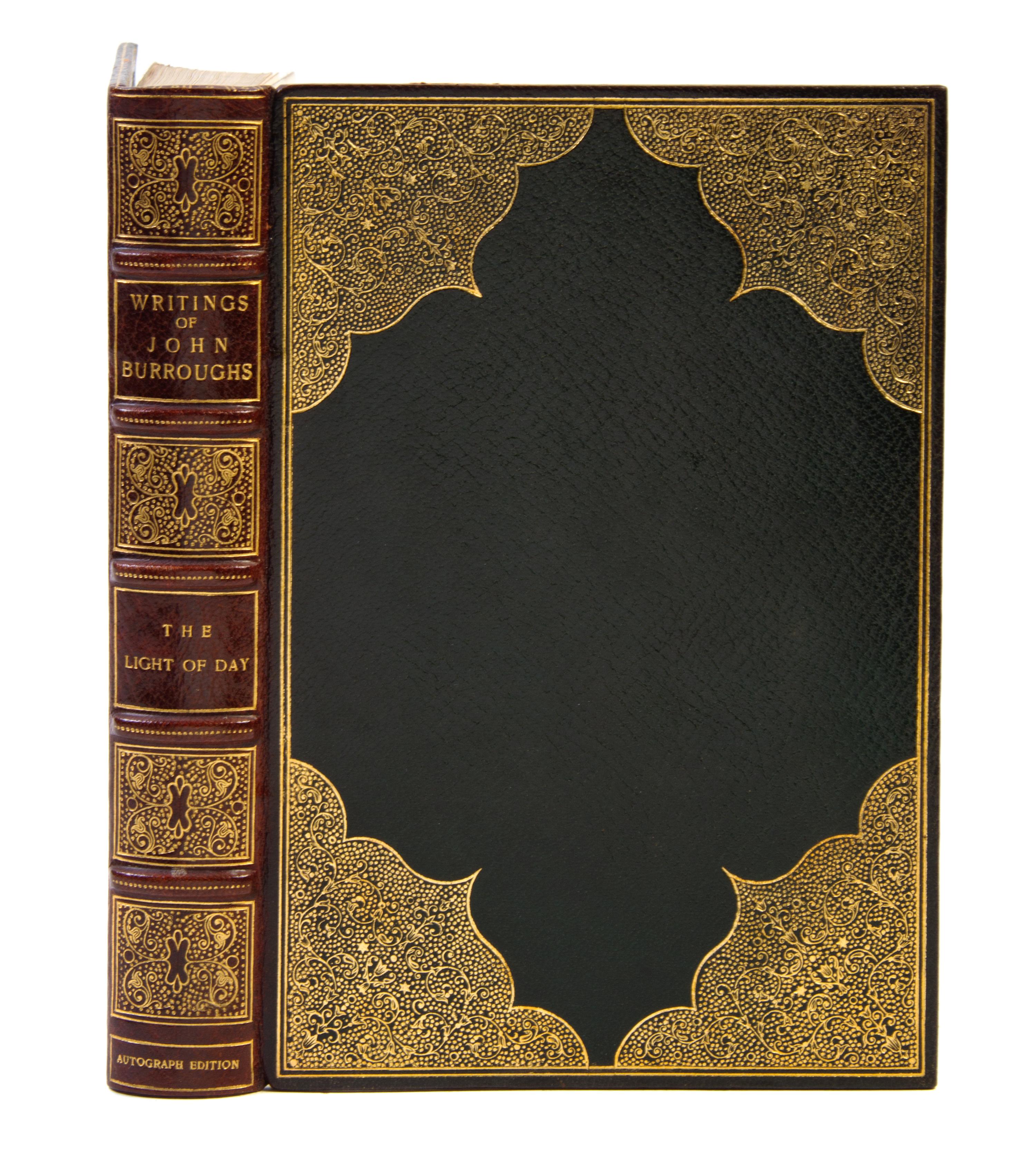 (BINDINGS) BURROUGHS, JOHN. The Writings of John Burroughs. Boston, NY; Cambridge, 1904. 19 vols. Autograph ed.