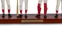 A Cincinnati Reds 1975 Big Red Machine Danbury Mint Figurine Display,