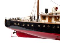 A Painted Wood Model of the Steam Boat Aquila